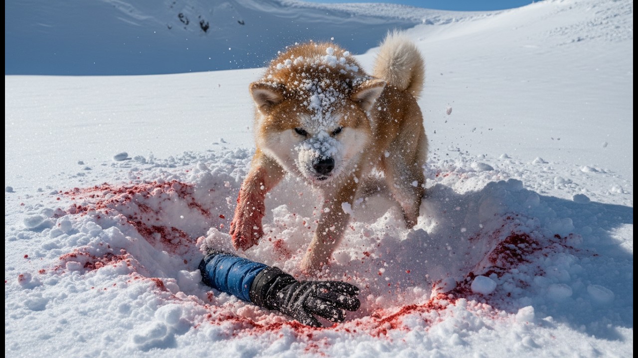 雪崩に巻き込まれた登山客を掘り続けた秋田犬―救出された時、誰もが犬の足を見て涙した