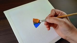 Easy Way to Paint a Magical Autumn Rain /Acrylic Painting Tutorial / DEMO #234