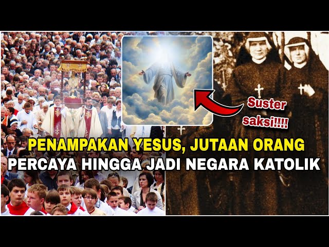 Penampakan Tuhan Yesus gempar‼️Jutaan orang percaya hingga menjadi Negara Katolik... class=