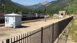 I took my kids on our annual rollins pass - moffat tunnel back to
school hike this year and we finally got see the california zephyr
enter tunn...