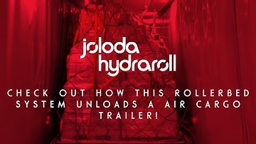 Check Out How This Rollerbed System Unloads a Air Cargo Trailer!