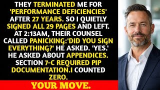 I Signed Their Termination Papers. At 2:13AM, Their Counsel Called Panicking: 'What Appendices