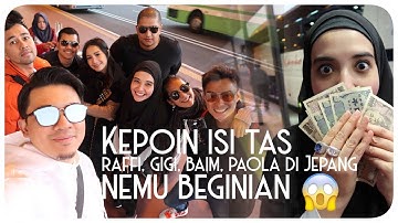 BONGKAR ISI TAS RAFFI , GIGI, BAIM , PAULA di JEPANG.. pada bawa duit berapa yaaa?? PART 1