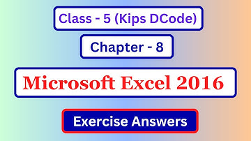 dcode class 5 Lesson 8 Question answer | class 5 computer chapter 8 exercise answer | kips dcode