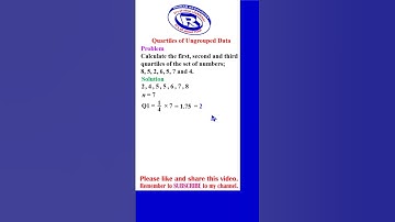 Quartiles of Ungrouped