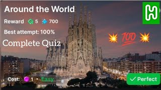 Around the World Quiz Answer | HICH App Quiz | Earn in Pound | Joining Link Available in Description screenshot 2