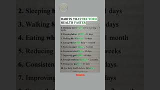 10 Habits to Fix Your Health FAST #shorts #MarcusAurelius #Stoicism  #quotes #goals #facts