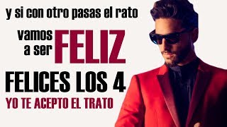 FELICES LOS 4 con LETRA 🎶 - Maluma