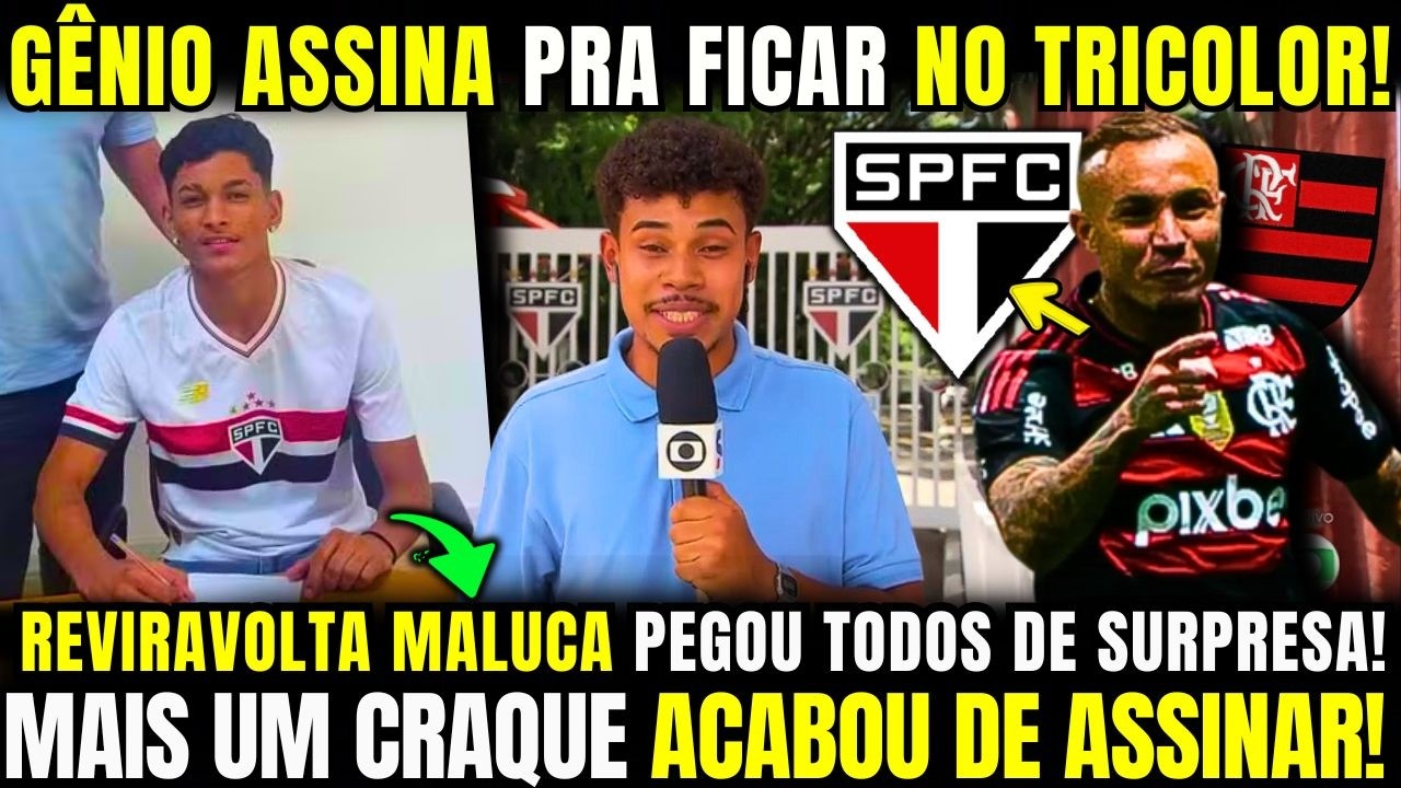 JANELA DE TRANSFERÊNCIAS ABENÇOADA! MAIS UM CRAQUE ACABOU DE ASSINAR COM O SPFC! CEBOLINHA É OFICIAL