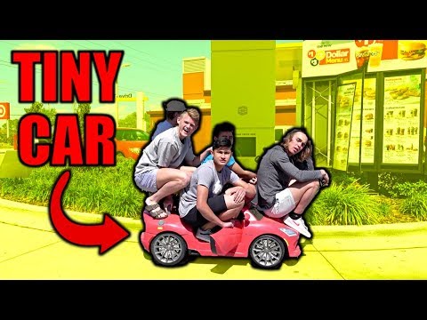 Video PICKING UP NINJA NICK FROM SCHOOL IN TINY CAR - youtube