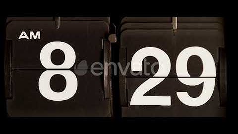 Flip Clock | Stock Footage - Envato elements