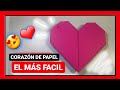 ✅ Como Hacer un CORAZON de papel ❤️ FACIL y Rapido Paso a Paso [ORIGAMI]