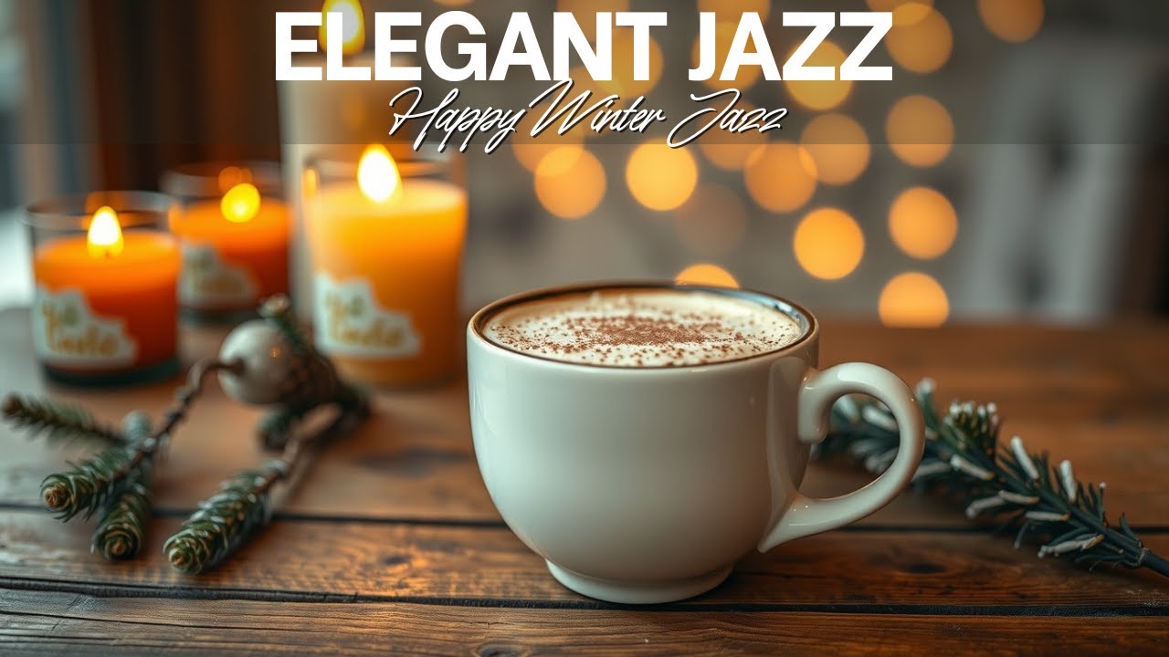 Cozy Winter Coffee Jazz ☕ Positive Mood Music with Sweet Bossa Nova Piano for Energy & Focus