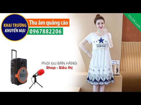 Thu âm quảng cáo thời trang Đầm bầu Bumps MC đọc khuyến mại giảm giá SỐC | đồ bầu bumps