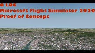 Microsoft Flight Simulator proof of concept with only 6 lines of C# code screenshot 3