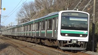 常磐線E501系K702編成（560M  水戸行き）泉ー植田間通過。