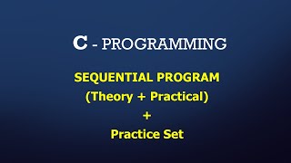 C Sequential Programs, C Programs for beginners
