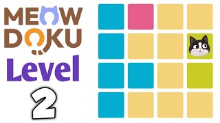 Meowdoku: Brain Puzzle Games Level 2 Walkthrough
