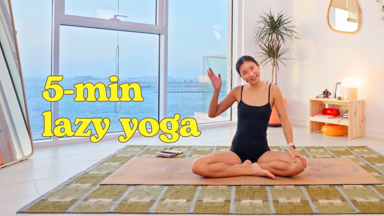 5-Min Lazy Seated Yoga | When You Really Don’t Feel Like Doing Yoga