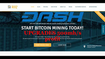 Genesis Mining 500Mh/s Dash x11 upgrades- Great Profit