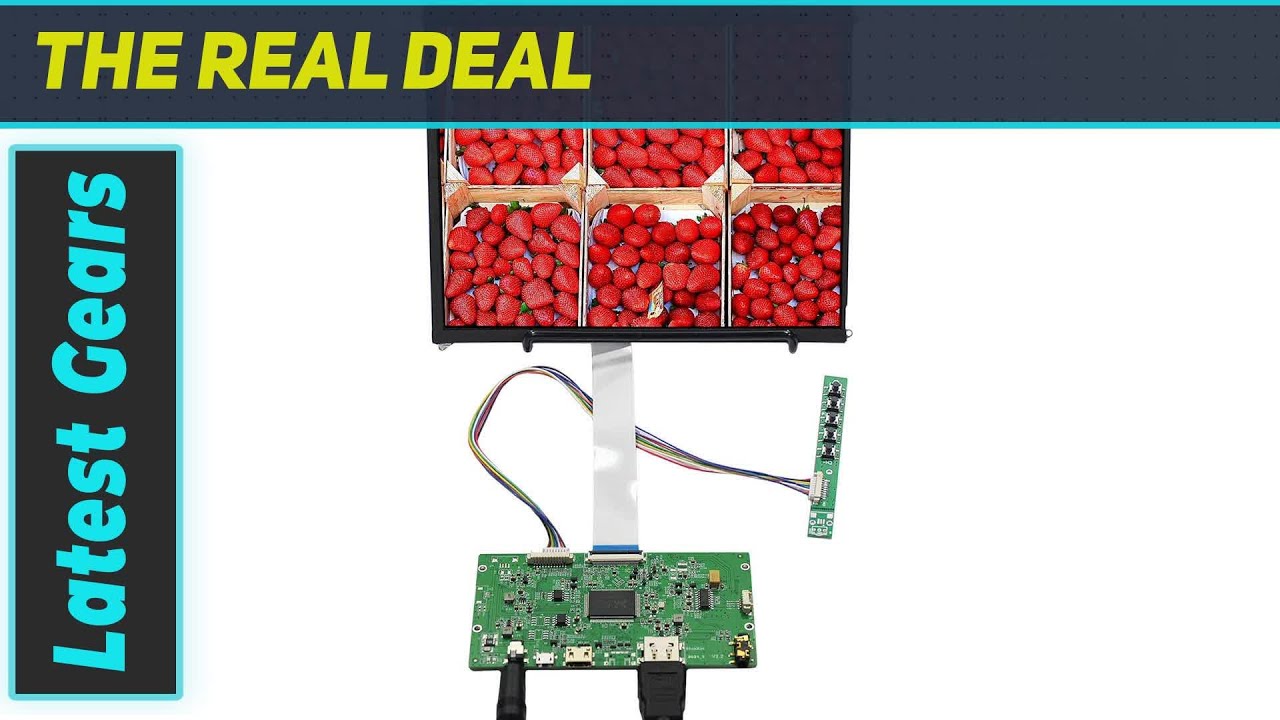 VSDISPLAY 9.7 inch 2048X1536 2K IPS LCD Monitor, Mini Video Input, Dual Speakers, Metal Shell