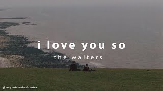 the walters - i love you so acoustic (lyrics)