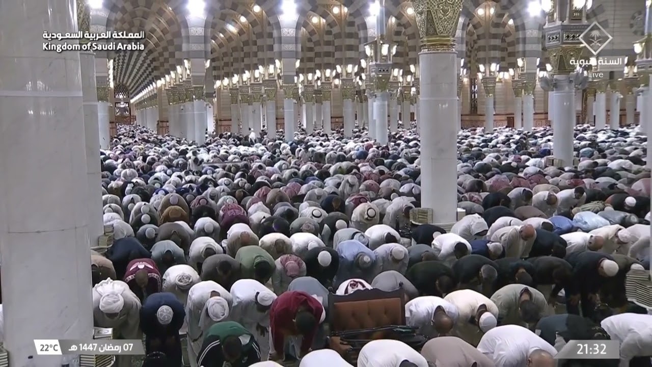 8th Ramadan 1447 Madeenah Taraweeh Sheikh Ahmed Hudhaify