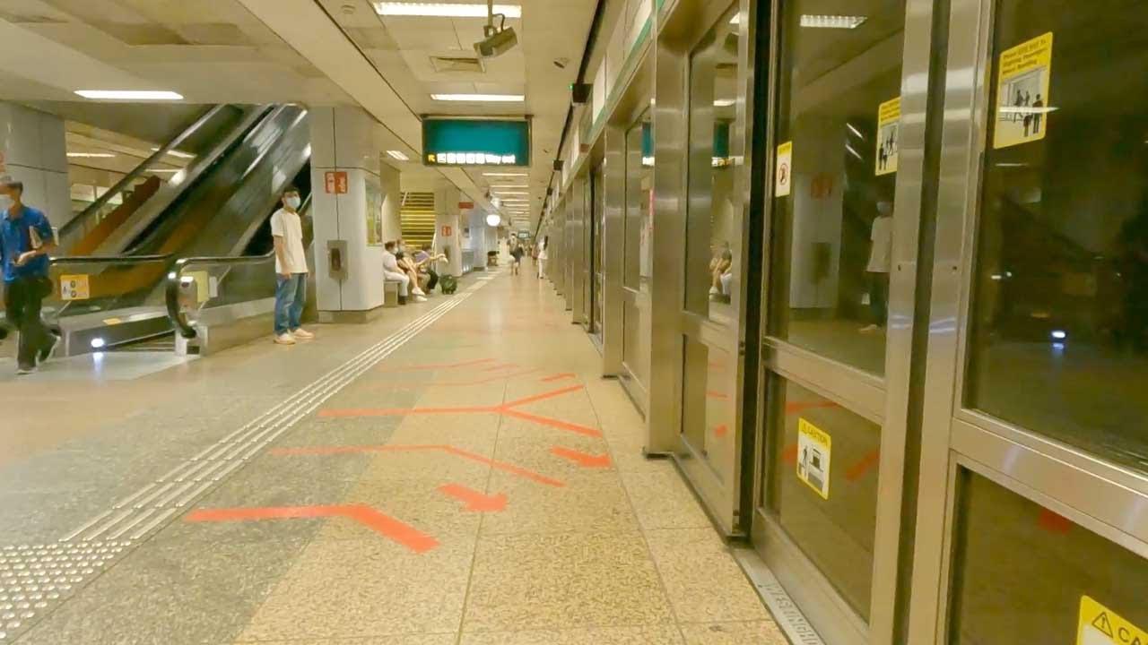 Singapore MRT ride from Outram Park to Lavender train station