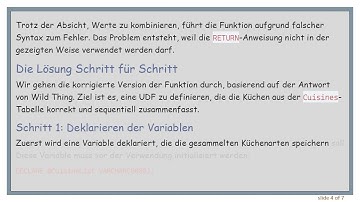 Behebung des Fehlers „Error Creating UDF in SQL Server 2005“