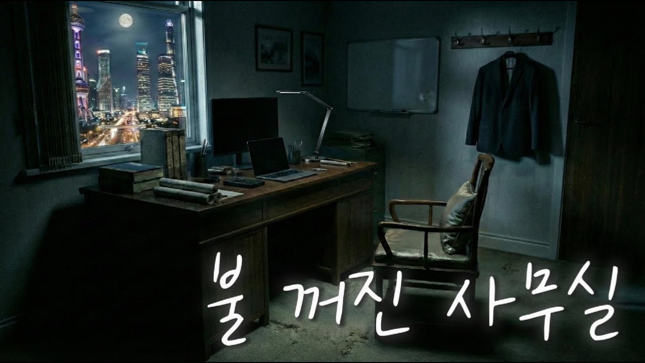 불 꺼진 사무실