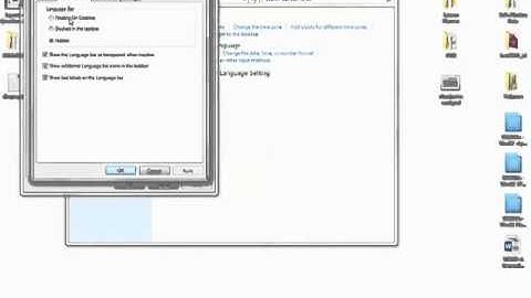 Turning on the Windows Language Bar - Type in Any Language