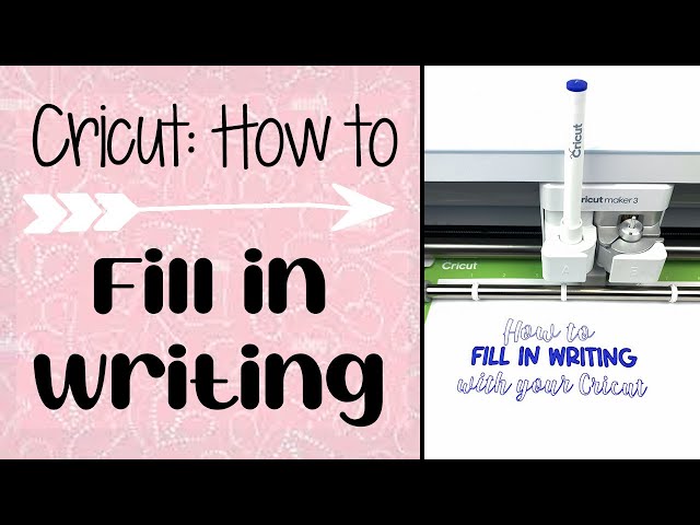 How to fill any Cricut font with pens! Have your Cricut color in