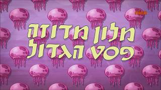 Spongebob Squarepants Jolly Lodgersbiddy Sitting - Le Cards Hebrew