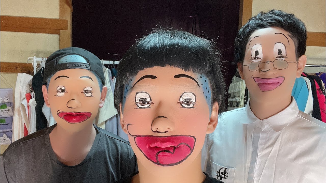 海の家族（久しぶりだな）#気配切り#幸せなら手をたたこう #comedy #makeup #笑顔 #battle