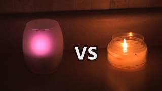 LED Candle Light and Vase Color Changing RGB with Remote