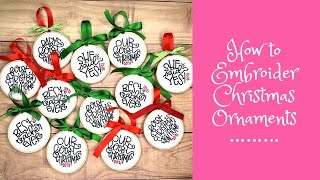 How To Embroider Christmas Ornaments - Machine Embroidery - In The Hoop Ornaments 2021 - Etsy Seller screenshot 2
