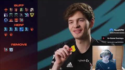 Nemesis reacts to LEC Pop Quiz: Buff/Nerf/Remove