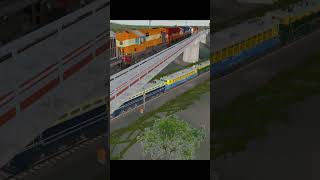 Diesel &amp; Electric Locomotive Parade #holi #holispecial #shorts #imagination #trainovertrain