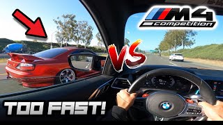 BMW G82 M4 TRYS KEEPING UP WITH A TURBO S15!!!