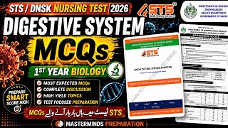 Digestive system Most important Mcqs For STS Test DNSK NCAT Government Nursing colleges 2026