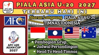 TERBARU HARI INI : Jadwal Pertandingan Timnas INDONESIA  di Piala Asia U-20 