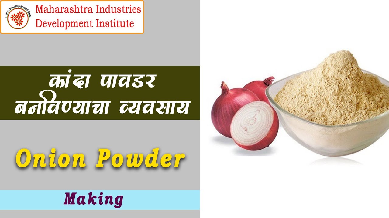 कांदा पावडर बनविण्याचा व्यवसाय Onion Powder Making Business YouTube