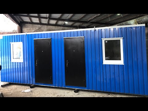 Утеплений мобільний офіс 7*2.4 м, видео 1