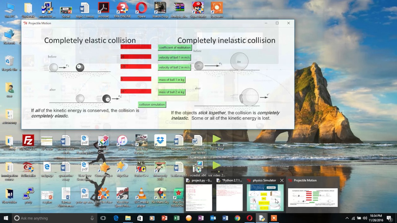 15112 Physics Experiment Simulator - YouTube