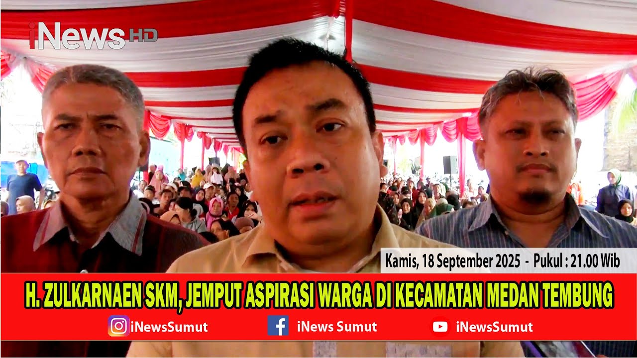 H. ZULKARNAEN SKM, JEMPUT ASPIRASI WARGA DI KECAMATAN MEDAN TEMBUNG