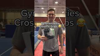 Gymnast Tries Crossfit Grips 🤢 #Gymnast #Gymnastics #Calisthenics #Olympics #Fail #Fails #Grips