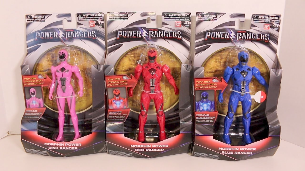 Morphin Power Red, Blue, and Pink Rangers Review [Power Rangers Movie ...
