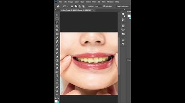 Change the color of the teeth in photoshop #shorts #short #photoshop #photoshoptricks #trendingvideo