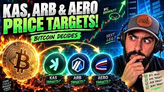 Kaspa (KAS), Arbitrum (ARB) & Aerodrome (AERO) Price Prediction: Bitcoin's Next Move Decide