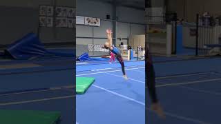 Back Layout on Floor #gymnastics #acrobatics #tumbling